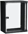 ITK Шкаф настенный LINEA WE 15U 550х350мм дверь стекло черный LWE5-15U53-GF ITK/ИТК