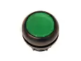 M22S-DR-G Головка кнопки с фиксацией, цвет зеленый, черное лицевое кольцо 216620 EATON