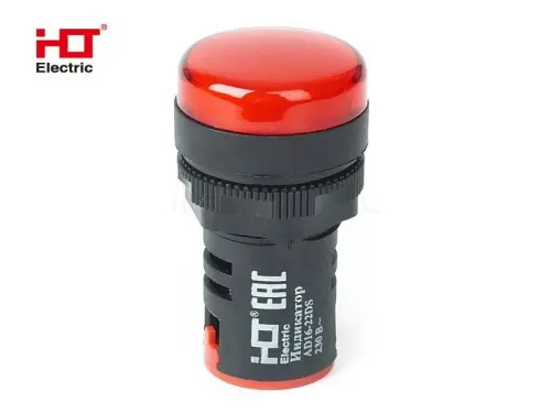 Лампа AD16-22DS(LED)матрица d22мм красный 230В IP40 HLT ELECTRIC 085-06-24 - Ros-Electric