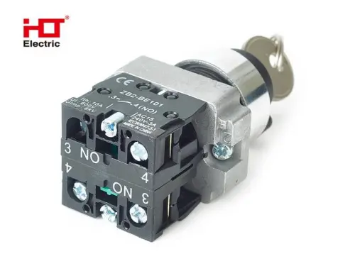 Переключатель BG33 черный 3 положения с замком не возвратный 2NO IP20 HLT ELECTRIC 085-17-091 - Ros-Electric