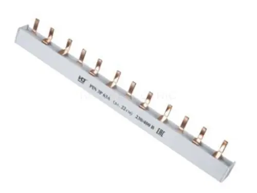 Шина соединительная типа PIN (штырь) 3Р 100А(дл.1м) HLT ELECTRIC 081-13-07 - Ros-Electric