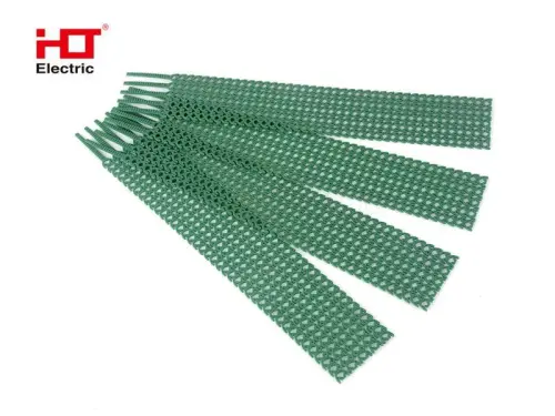 Кабельная стяжка многозвеньевая 300х10мм зеленая (уп./20шт) HLT ELECTRIC 084-07-058 - Ros-Electric