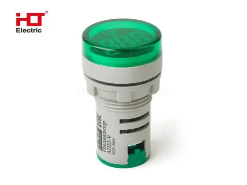 Индикатор значения напряжения AD-22 (LED) d22мм зеленый IP54 HLT ELECTRIC 085-06-251 - Ros-Electric