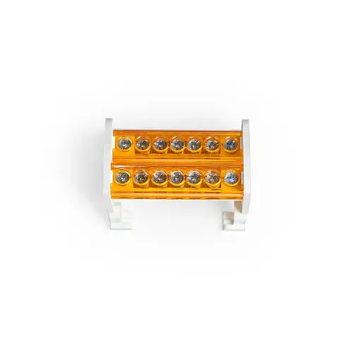 Шина на DIN-рейку в корпусе (кросс-модуль) 2х7 Промрукав PR08.32829 - Ros-Electric