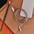 USB-Lightning кабель для iPhone/metall/steel color/1m/REXANT 18-4247 REXANT