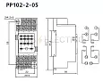 Розетка для ПР102 2 контакта 5А РР-102 DEKraft 23238DEK DEKraft