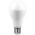 Лампа светодиодная FERON LB-100, A65 (шар), 25W 230V E27 2700К (белый теплый), рассеиватель матовый  25790 FERON