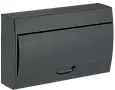 Корпус модульный пластиковый навесной ЩРН-П-18 черный черн. дв. IP41 MKP13-N-18-41-K02 IEK/ИЭК