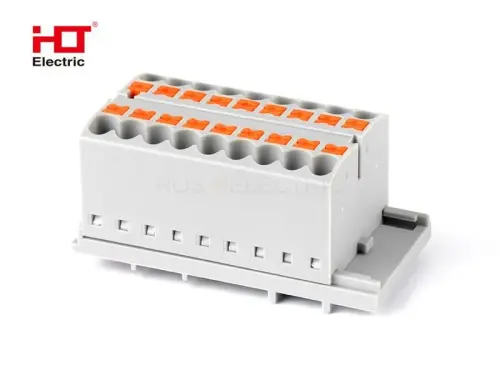 Распределительный Блок ПНК-15-18x2.5мм2 крепление PAD-NS15/35 HLT ELECTRIC 081-27-028 - Ros-Electric