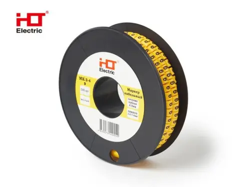 Маркер МК2- 4мм символ "9"  500шт/упак HLT ELECTRIC 084-08-38 - Ros-Electric