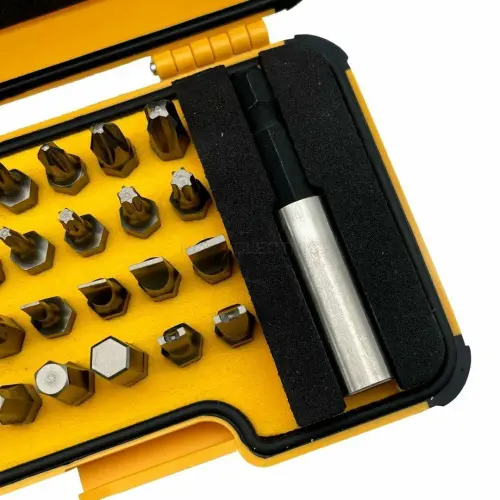 Набор бит SL/PZ/PH/HEX/Tx с рукояткой ERGONIC  и битодержателем в кейсе, 30 шт Felo 02073006 - Ros-Electric