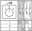 Кулачковый переключатель КПУ11-10/52 (1-0-2 2 полюсный) SQ0715-0167 TDM/ТДМ
