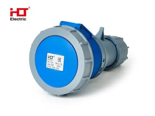 Розетка переносная 2132 16А 2Р+РЕ 220В-250B IP67 HLT ELECTRIC 083-04-20 - Ros-Electric