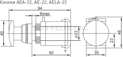 Knopki AEA-22, AE-22, AELA-22 gab
