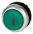 M22-DRLH-G-X1 Головка кнопки выступающая с фиксацией, с подсветкой, цвет зеленый 216805 EATON