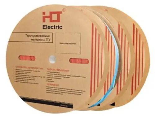 Термоусаживаемая трубка ТУТнг 12/6 красная (100 м/ролл) HLT ELECTRIC 084-05-042 - Ros-Electric