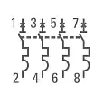 Автоматический выключатель 4P 32А (C) 4,5kA ВА 47-63 EKF PROxima mcb4763-4-32C-pro EKF/ЭКФ