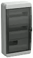 TEKFOR Корпус пластиковый КМПн-36 IP65 черная прозрачная дверь IEK TF5-KP72-N-36-65-K03-K02 IEK/ИЭК