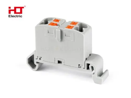 Распределительный Блок ПНК-15-4x2.5мм2 крепление F-NS35 HLT ELECTRIC 081-27-011 - Ros-Electric