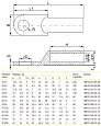 Наконечник DT-185 (ТМ 185-17-18,5) медный прессованный кабельный UNP22-185-18-16 IEK/ИЭК