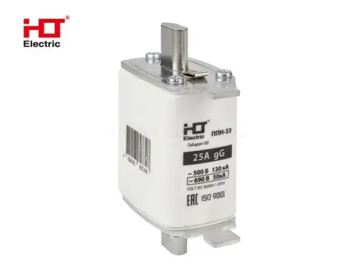 Плавкая вставка предохранителя ППН-33, габарит 00, 160/25А HLT ELECTRIC 091-01-022 - Ros-Electric