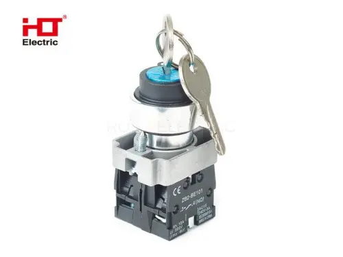 Переключатель BG33 черный 3 положения с замком не возвратный 2NO IP20 HLT ELECTRIC 085-17-091 - Ros-Electric