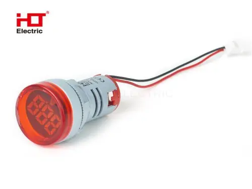 Индикатор значения напряжения AD-22 (LED) d22мм красный IP54 HLT ELECTRIC 085-06-250 - Ros-Electric