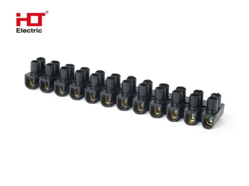 Зажим винтовой ЗВИ-20 полипропилен 1.5-6мм² 12пар 100°С  черный HLT ELECTRIC 081-10-45 - Ros-Electric