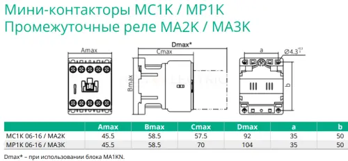 ПРОМЕЖУТОЧНОЕ РЕЛЕ MA3K 4НО DC110V Systeme Electric MA3KN40FD - Ros-Electric
