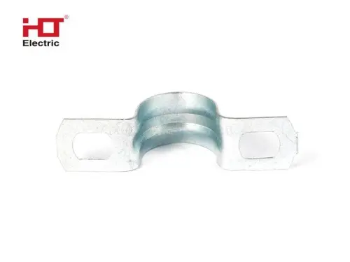 Скоба металлическая двухлапковая d 14-15 мм (уп./100шт.) HLT ELECTRIC 084-25-053 - Ros-Electric
