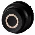M22S-DH-S-X0 Головка кнопки выступающая без фиксации, цвет черный, черное лицевое кольцо 216660 EATON