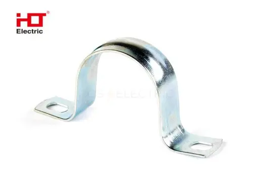 Скоба металлическая двухлапковая d 31-32 мм (уп./50шт.) HLT ELECTRIC 084-25-058 - Ros-Electric