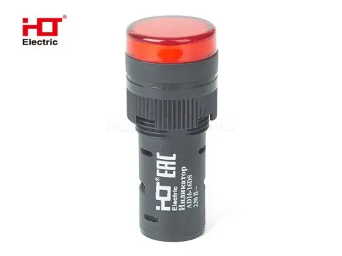 Лампа AD16-16DS(LED)матрица d16мм красный 230В IP40 HLT ELECTRIC 085-06-04 - Ros-Electric