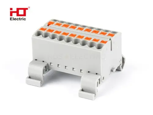 Распределительный Блок ПНК-15-18x2.5мм2 крепление F-NS35 HLT ELECTRIC 081-27-027 - Ros-Electric