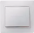 ВСп10-1-0-КБ Выключатель 1кл проходной 10А КВАРТА (белый) EVK12-K01-10-DM IEK/ИЭК
