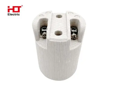 Патрон керамический E14 HLT ELECTRIC 085-04-001 - Ros-Electric