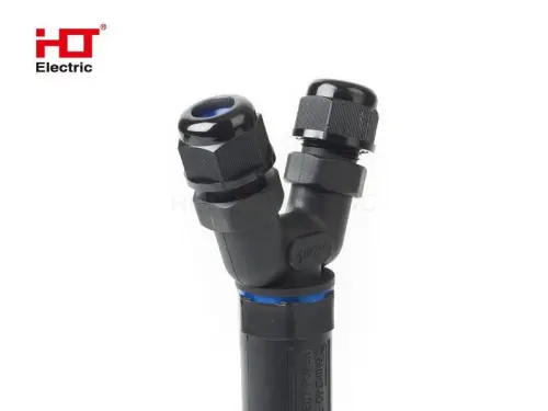 Кабельный коннектор Y-образный (клеммник 5PIN) IP68 HLT ELECTRIC 083-07-006 - Ros-Electric