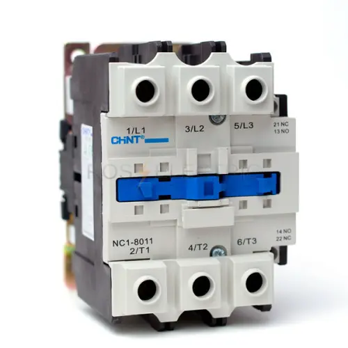 225217 CHINT картинка, фото Контактор NC1-8011 80А 110В/АС3 1НО+1НЗ 50Гц (R)