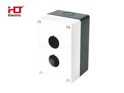 Корпус КП102 пластиковый 2 кнопки белый HLT ELECTRIC 085-11-003 - Ros-Electric