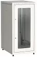 ITK Шкаф сетевой напольный LINEA E 18U 600х800мм стеклянная передняя дверь задняя металлическая серы LE35-18U68-GM ITK/ИТК