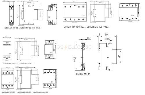 Контактор модульный OptiDin MK-100-4004-230AC КЭАЗ 321195 - Ros-Electric