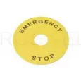 Маркировка для кнопки аварийного останова "Emergency Stop" D90 SBY8360 Systeme Electric