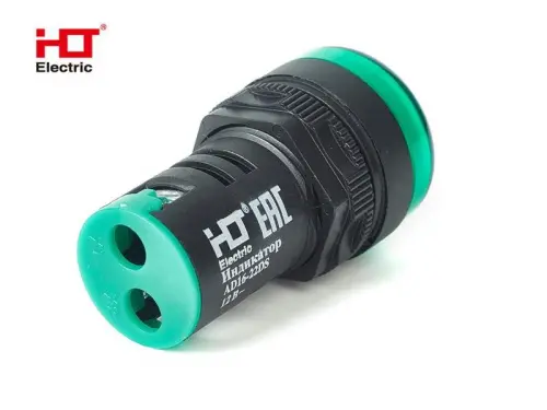 Лампа AD16-22DS(LED)матрица d22мм зеленый 12В IP40 HLT ELECTRIC 085-06-15 - Ros-Electric