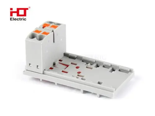 Распределительный Блок ПНК-15-4x2.5мм2 крепление PAD-NS15/35 HLT ELECTRIC 081-27-012 - Ros-Electric