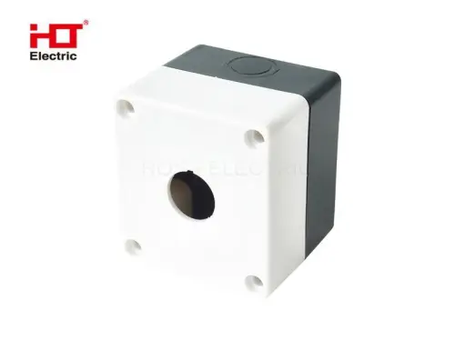 Корпус КП101 пластиковый 1 кнопка белый HLT ELECTRIC 085-11-001 - Ros-Electric