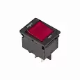 Выключатель - автомат клавишный 250V 15А (4с) RESET-OFF красный  с подсветкой  REXANT 36-2630 REXANT