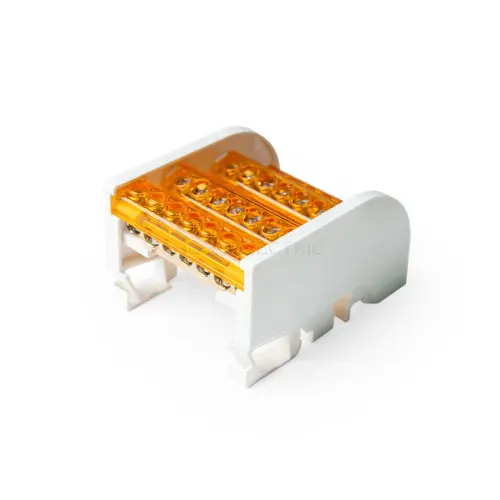 Шина на DIN-рейку в корпусе (кросс-модуль) 4х7 Промрукав PR08.32832 - Ros-Electric