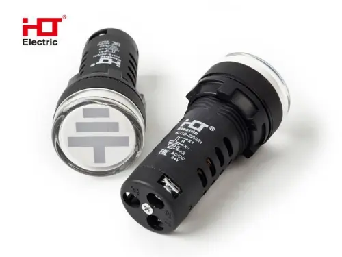 Лампа - Индикатор "Заземление", 24V AC/DC d22мм IP40 HLT ELECTRIC 085-06-402 - Ros-Electric