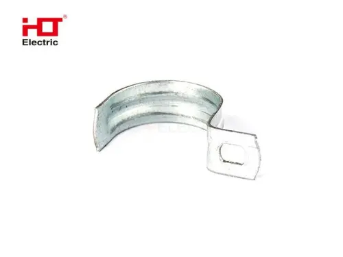 Скоба металлическая однолапковая d 25-26 мм (уп./100шт.) HLT ELECTRIC 084-25-008 - Ros-Electric