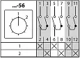 Кулачковый переключатель КПУ11-25/56 (1-2 3 полюсный) SQ0715-0182 TDM/ТДМ